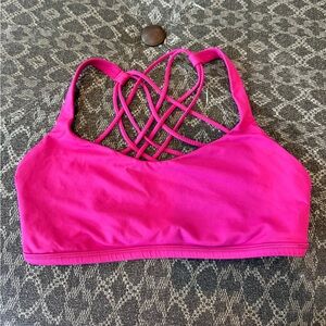 Magenta pink Lululemon free to be bra